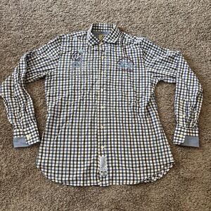 La Martina Slim Fit long Sleeve Shirt Large L Polo Style